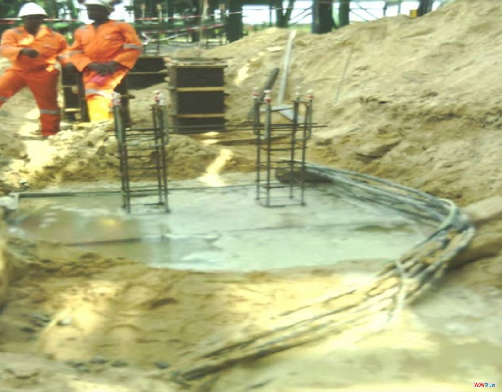 EXCAVATION AND CASTING OF PIPES SUPPORT AT SOKU GAS PLANT