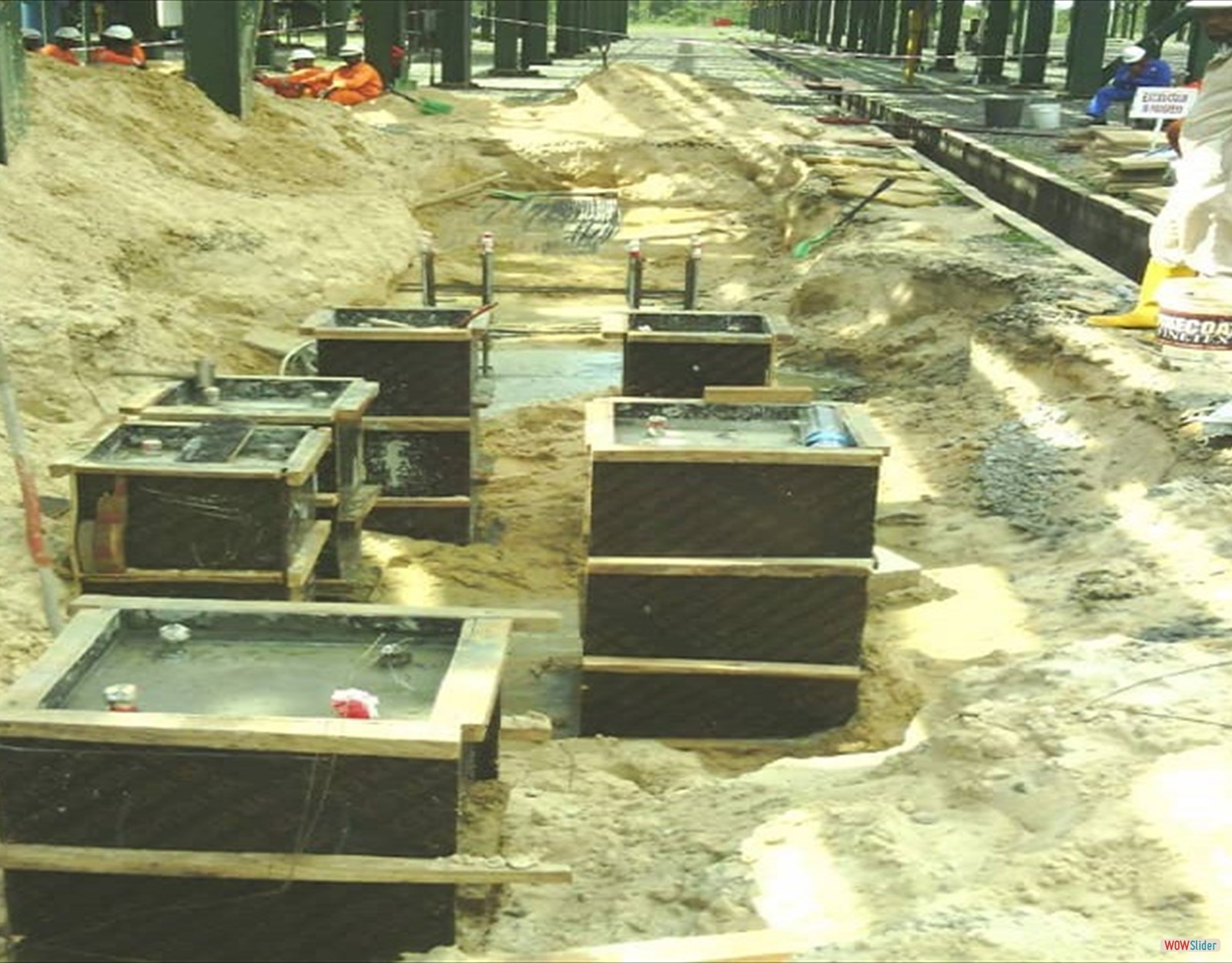 EXCAVATION AND CASTING OF PIPES SUPPORT AT SOKU GAS PLANT